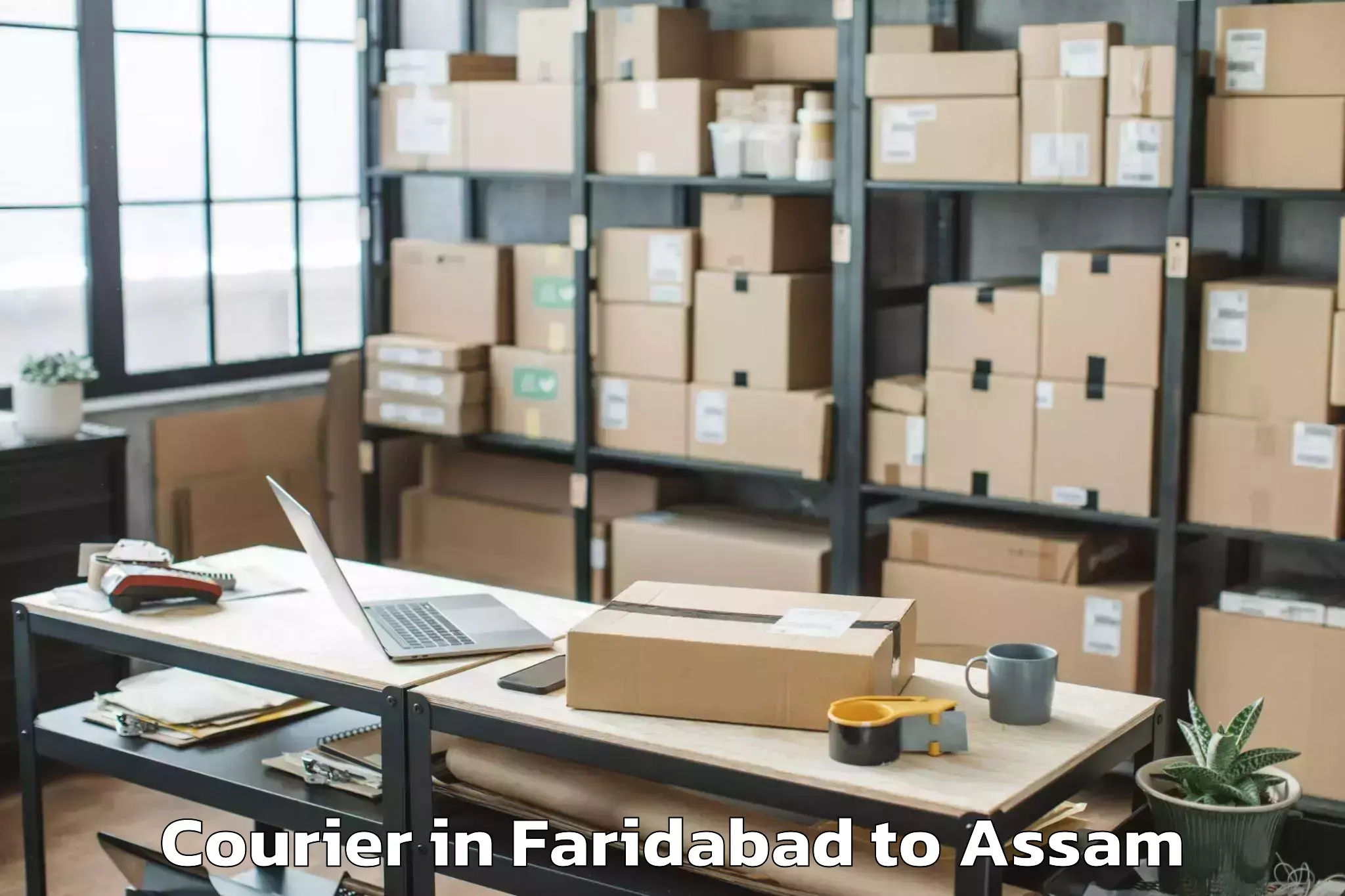 Book Your Faridabad to Dum Duma Courier Today